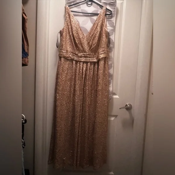 SORELLA VITA | Dresses | Rose Gold Sequins Gown Sorella Vita | Poshmark